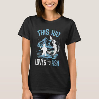 Kids This Kid Loves To Fish Boys T-Shirt