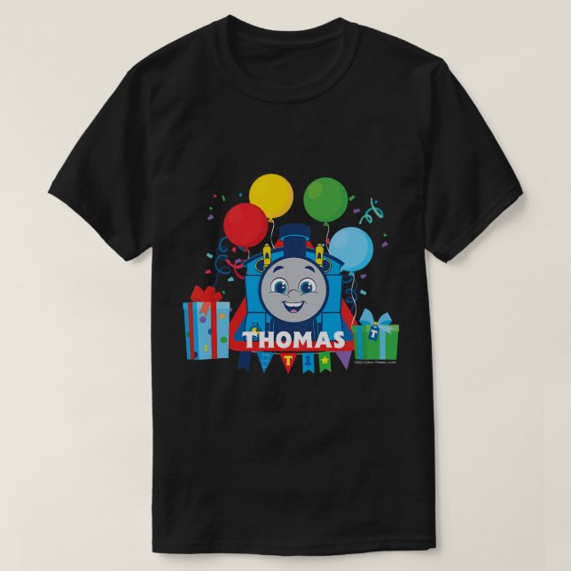 Kids Thomas & Friends - Birthday Balloons T-Shirt (Design vorne)