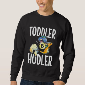 Kids Toddler Hodler Bitcoin Mermaid with Sunglasse Sweatshirt