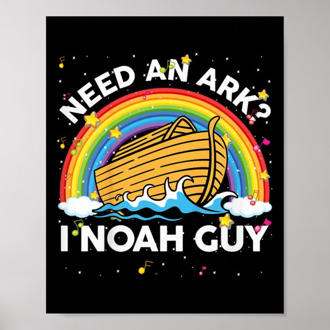 Kids Toddler Kid Need Ark I Noah Guy Christian Eas Poster (Vorne)