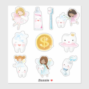 Kids Tooth Fairy Aufkleber