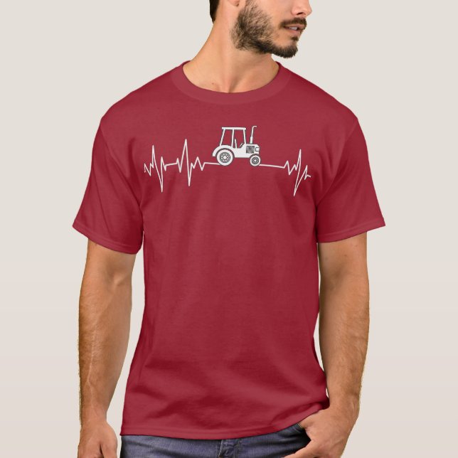 Kids Tractor Heartbeat Bauer Traktor T-Shirt (Vorderseite)