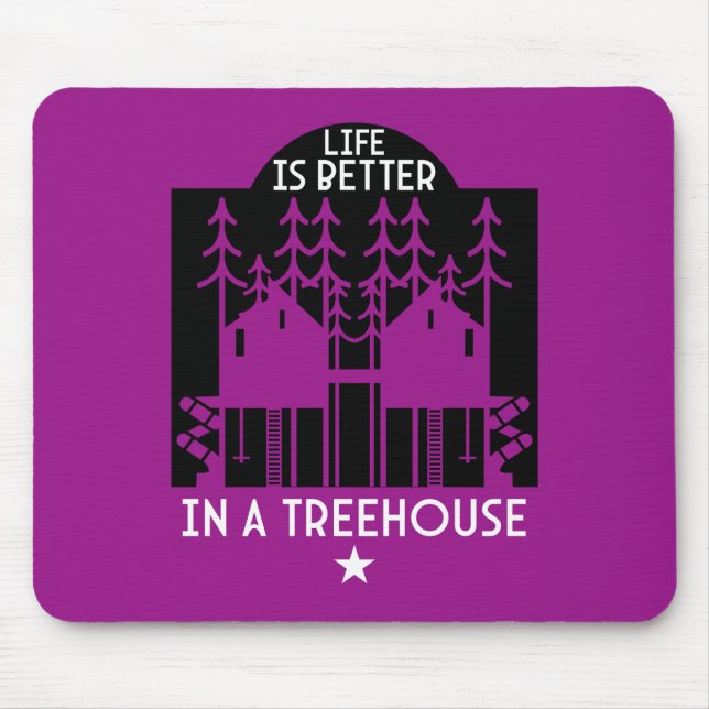 Kids Treehouse zurück zum Schuljungen Mousepad (Vorne)