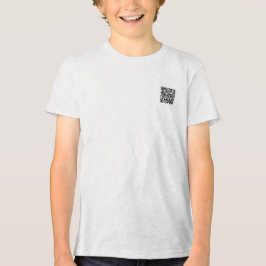 Kids Tri-Blend-Shirt mit Scannable QR Code Design Tri-Blend Shirt