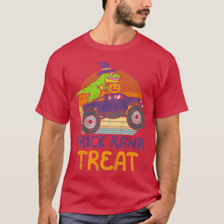 Kids Trick Rawr Leckerei Dinosaur Monster Truck Ha T-Shirt
