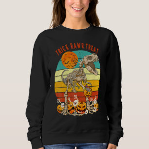 Kids Trick Rawr Leckerei Skeleton Dino Kleinkind B Sweatshirt