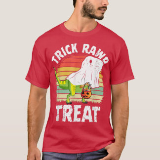 Kids Trick Rawr Leckerei Skelett Dino Trex Kleinki T-Shirt