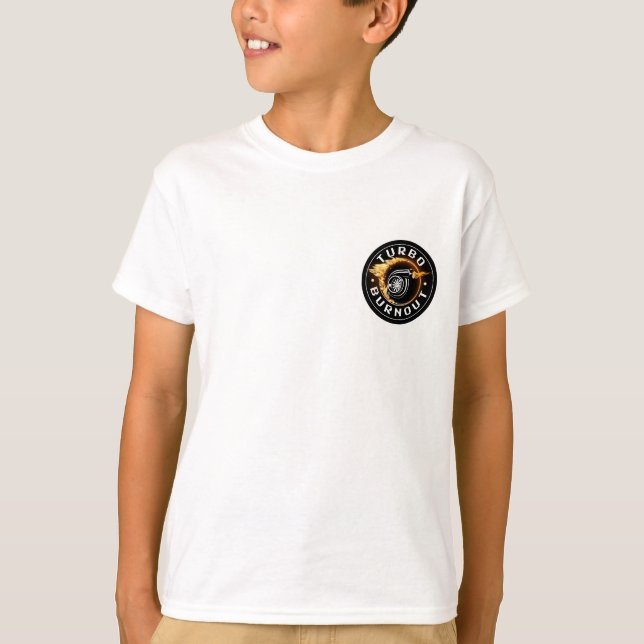Kids Turbo Burnout Merch T - Shirt (Vorderseite)