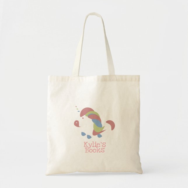 Kids Unicorful Library Büchertasche Tragetasche (Vorne)