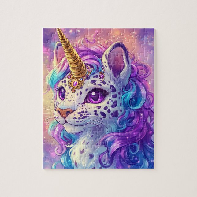 Kids unicorn Cheetah Puzzle (Vertikal)