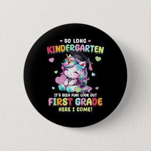 Kids Unicorn so langen Kindergarten Abschluss letz Button