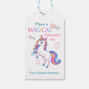 Kids Valentinstag Magical Unicorn Geschenkanhänger