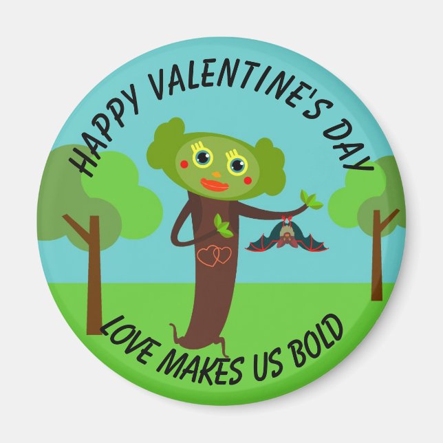 Kids Valentinstag Magnet (Vorne)