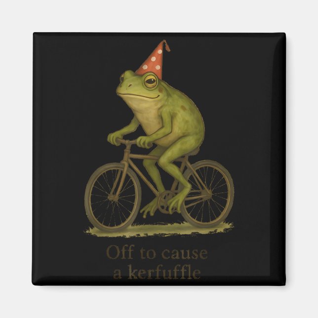 Kids verursachen Wirbel Frosch Meme Magnet (Vorne)