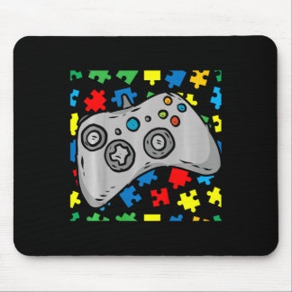 Kids Video-Game Controller Autismus Awareness Puzz Mousepad