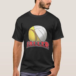 Kids Volleyball Softball Niedliches Jugend-Cool-Mä T-Shirt