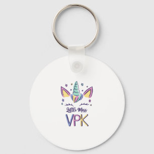 Kids VPK Mädchen Erster Tag Little Miss VPK T-Shir Schlüsselanhänger