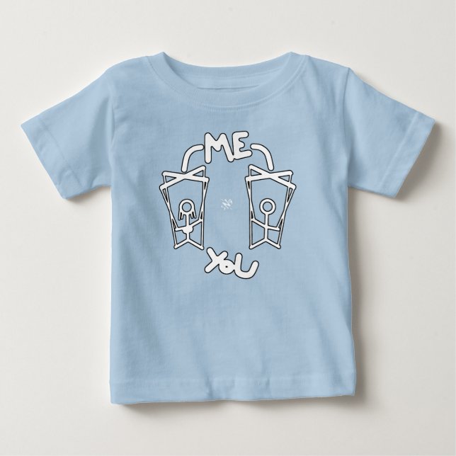 Kids vs Eltern Dynamik Witz Baby T-Shirt (Vorderseite)