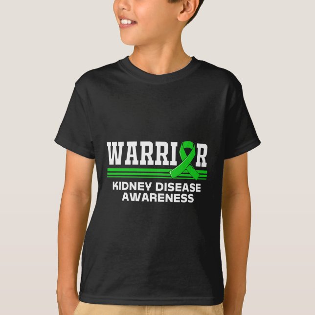 Kids Warrior Nierenerkrankung Bewusstsein Kinder T-Shirt (Vorderseite)
