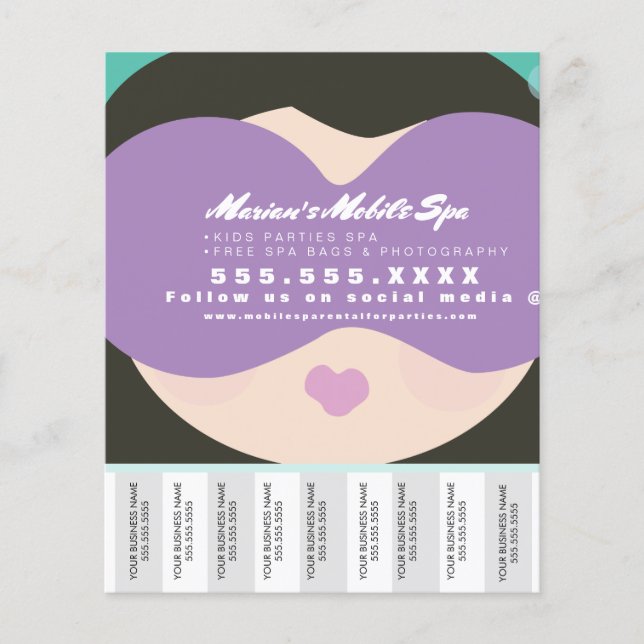 Kids Wellness-Center Business Party Rentals entzie Flyer (Vorne)