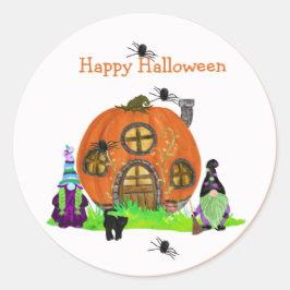 Kids Whimsical Gnomes Halloween Sticker