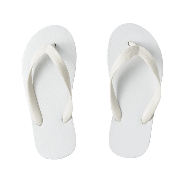 Kids White Footbed Flip Flops ersetzen Image (Fußbett)