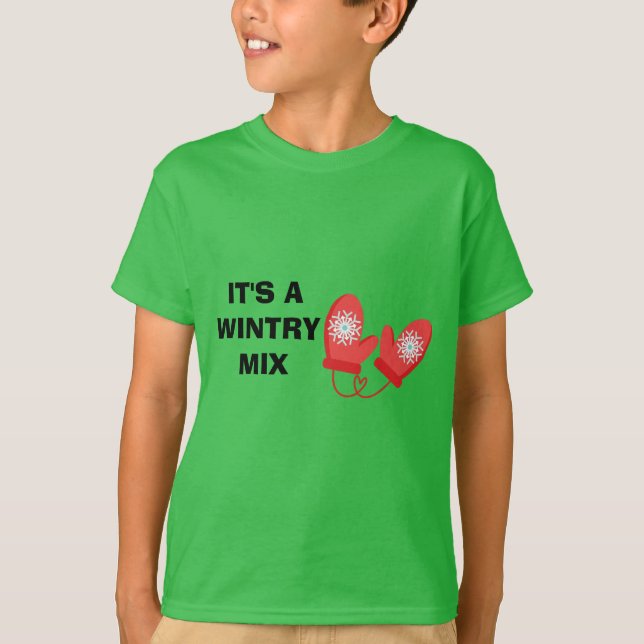 Kids Wintry Mix T - Shirt (Vorderseite)