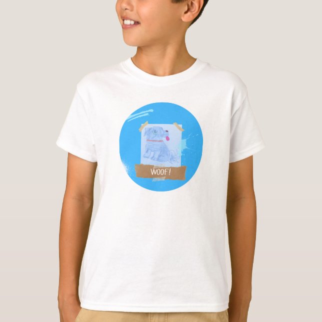 Kids Woof T - Shirt (Vorderseite)