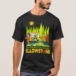 Kids Yellowstone Jr Family National Park Souvenir T-Shirt