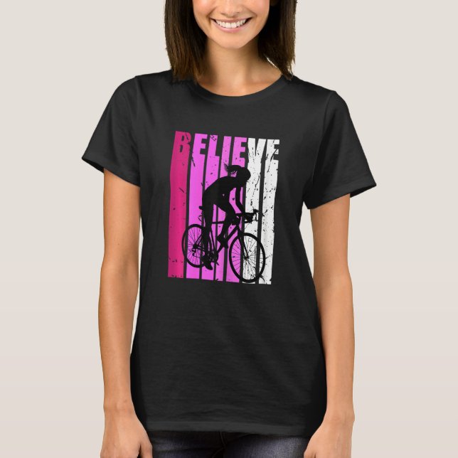 Kids Youth Cycling Life Pink Inspiring Loves Bikes T-Shirt (Vorderseite)