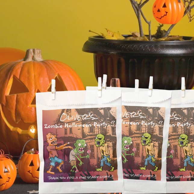 Kids Zombie Halloween-Party Geschenktütchen (Zombie Halloween Party Favor Bag)