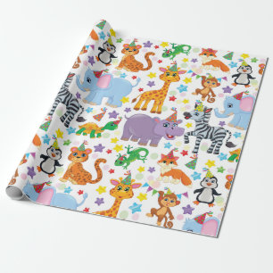 Kids Zoo Animals Geschenkpapier