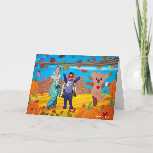 KidsArt für CHOC - Chocos Fall Fun Dankeskarte (Vorderseite)