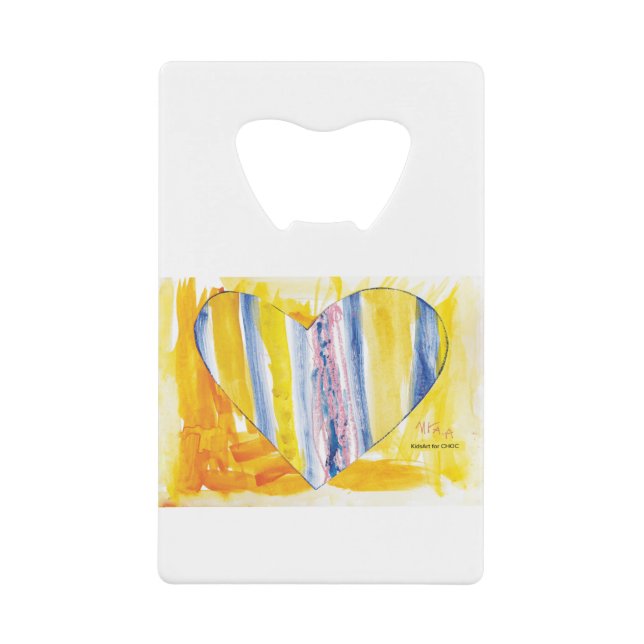 KidsArt für CHOC - Großes Herz Geldbeutel Flaschenöffner (Vorderseite)