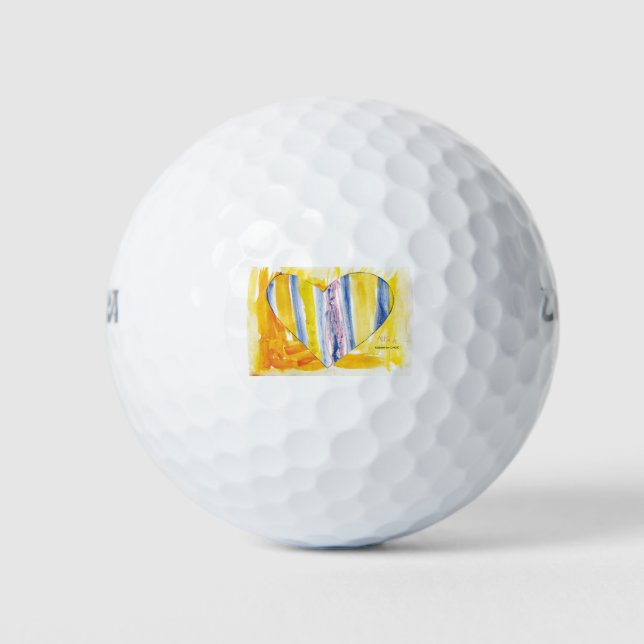 KidsArt für CHOC - Großes Herz Golfball (Vorderseite)