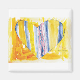 KidsArt für CHOC - Großes Herz Magnet