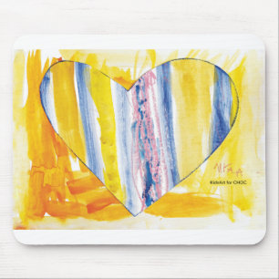 KidsArt für CHOC - Großes Herz Mousepad