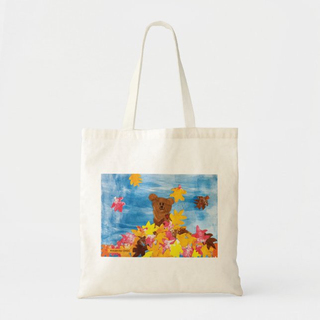 KidsArt für CHOC - Herbstlaub Bär Tragetasche (Vorne)