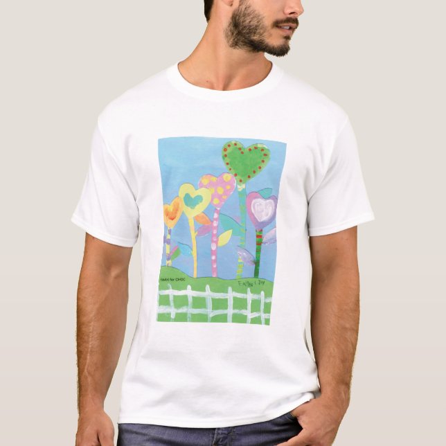 KidsArt für CHOC - Herzen mit Picketzaun T-Shirt (Vorderseite)