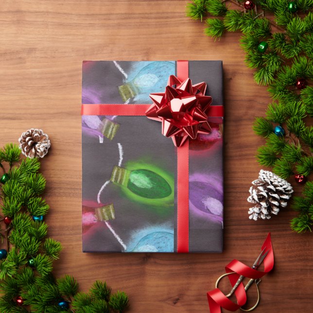 KidsArt für CHOC - Shine Bright Christmas Lights Geschenkpapier (Feiertagsgeschenk)