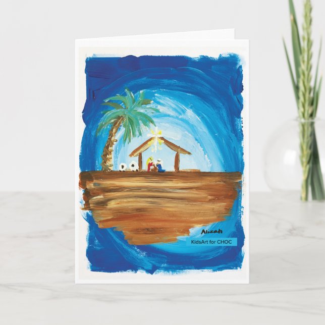 KidsArt für CHOC - Weltfrieden Dankeskarte (Vorderseite)