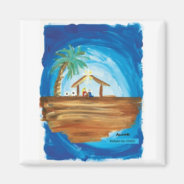 KidsArt für Choc - Weltfrieden Magnet (Vorne)