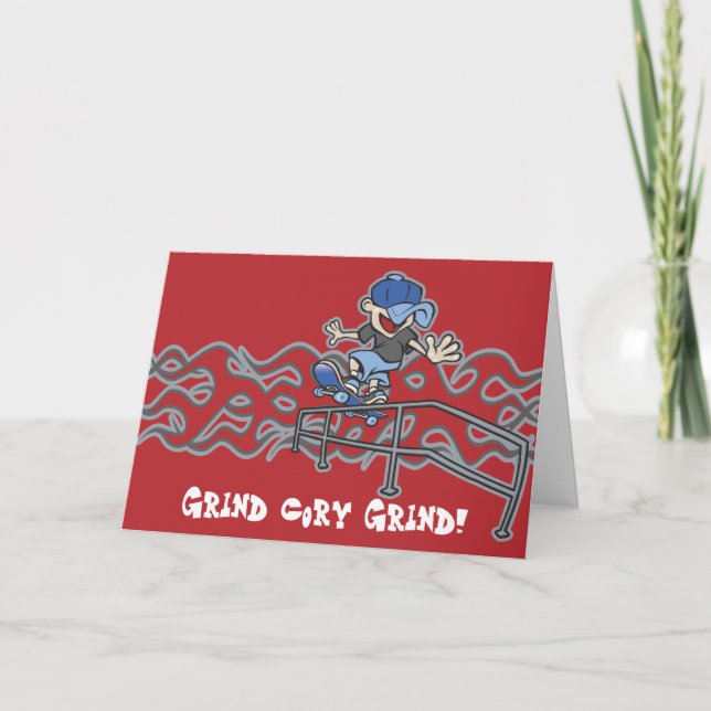 Kidslide Skateboarding Grafik Karte (Vorderseite)