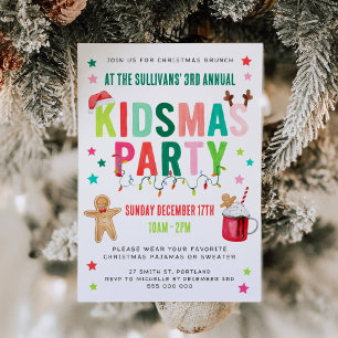 Kidsmas Weihnachtsfeier-Einladung Einladung