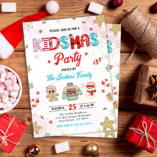 Kidsmas Winter Weihnachtsfest Party Einladung