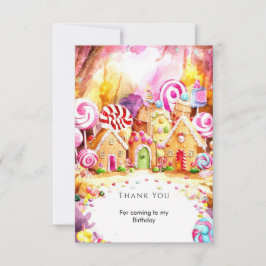 Kids'Sprinkle Candyland Geburtstag Dankeskarte