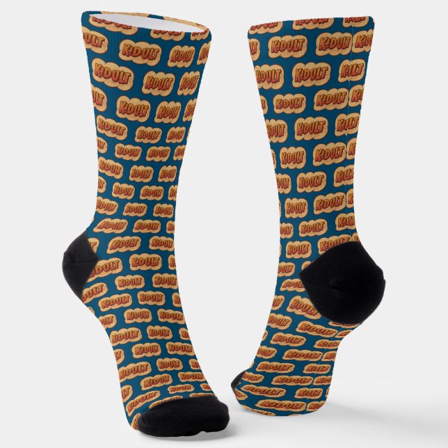 KIDULT - An Adult who is a Kid at heart - Cartoon  Socken (Gewinkelt)