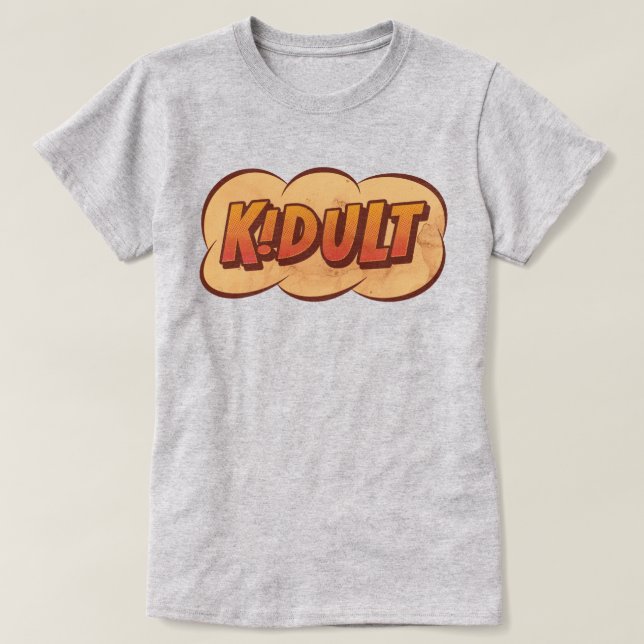 KIDULT - Ein erwachsenes Kind im Herzen - Cartoon T-Shirt (Design vorne)