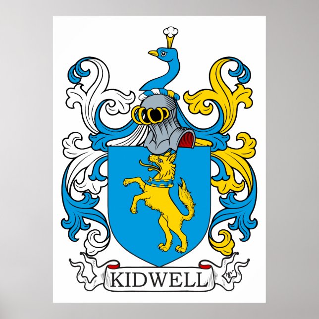 Kidwell Familienwappen Poster (Vorne)