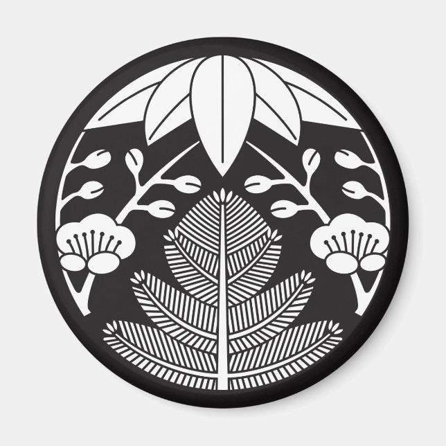 Kiefer, Bambus-Blätter, Volumen Magnet (Vorne)